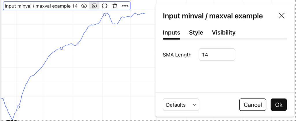 set min/max/step values for inputs in pine script