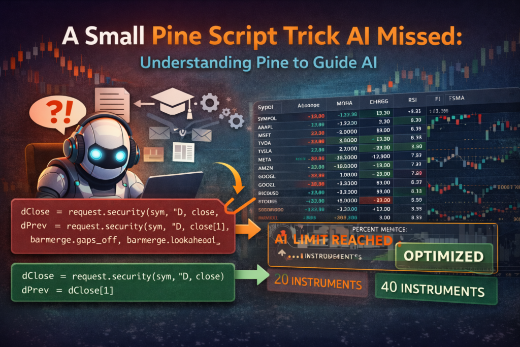 A Pine Script Optimization AI Missed (And Why It Matters) Quant Nomad